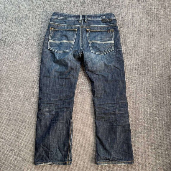 Buffalo David Bitton Other - Buffalo David Bitton Driven Jeans Mens 32x30 Dark Wash Straight Y2K Whiskered